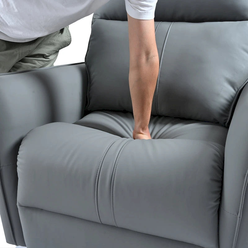 Fauteuil inclinable, pivotant et berçant motorisé avec port de chargement USB pour salon