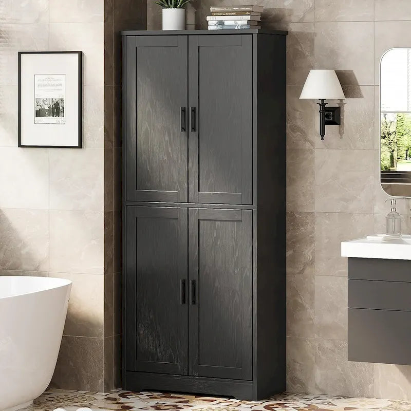 Meuble de cuisine, Armoire de rangement autonome avec portes et etagères