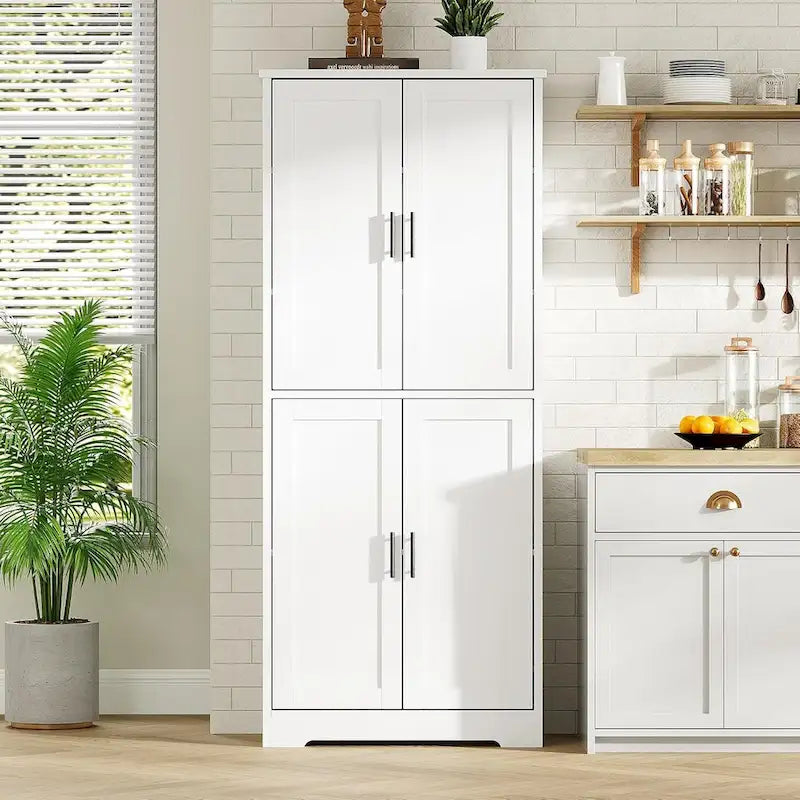 Meuble de cuisine, Armoire de rangement autonome avec portes et etagères