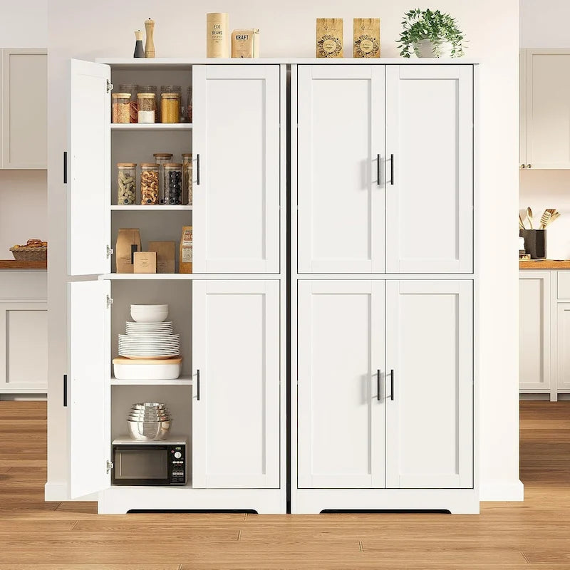 Meuble de cuisine, Armoire de rangement autonome avec portes et etagères