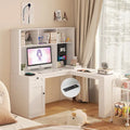 59.44 Computer Desk with Drawers Bookshelf Outlet