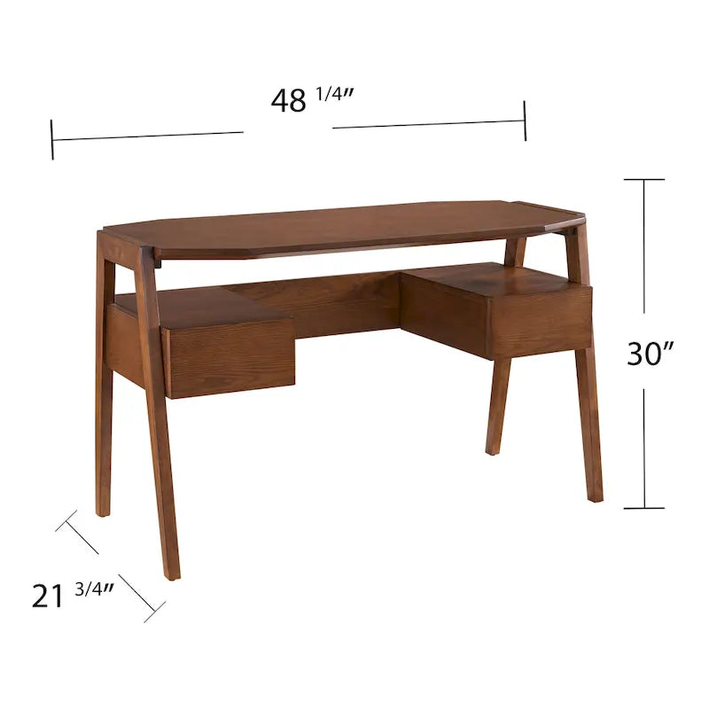 Bureau d'écriture moderne Mid-century avec rangement