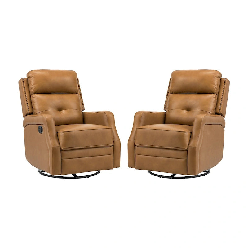 Fauteuil relax pivotant capitonné avec piètement en métal