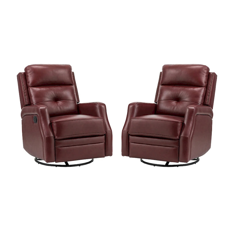 Fauteuil relax pivotant capitonné avec piètement en métal