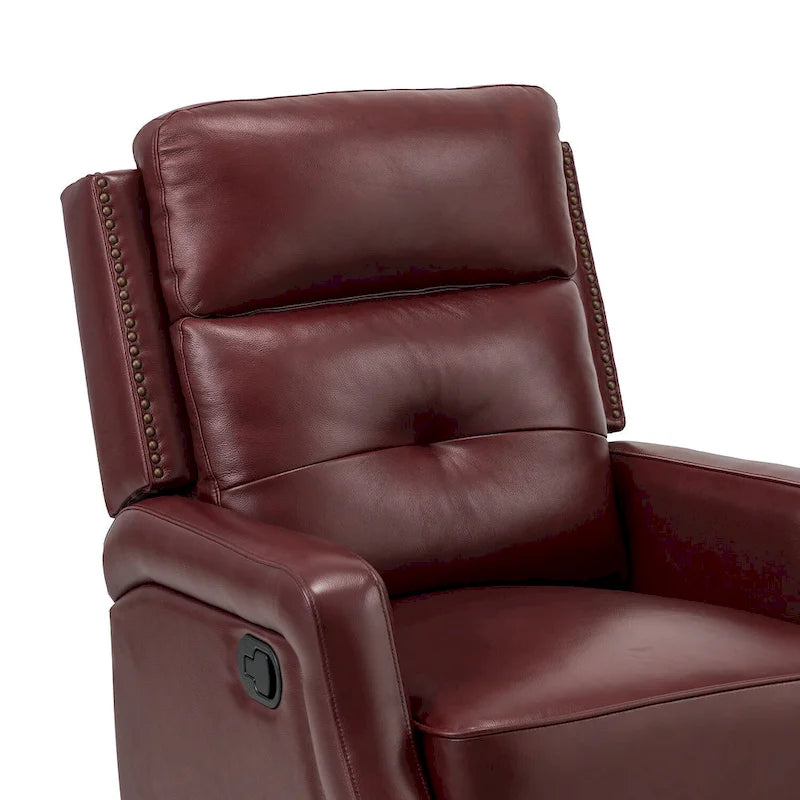 Fauteuil relax pivotant capitonné avec piètement en métal