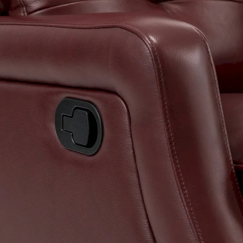 Fauteuil relax pivotant capitonné avec piètement en métal