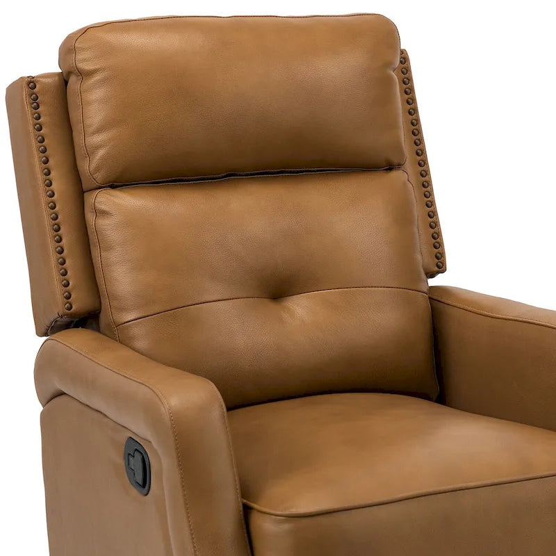 Fauteuil relax pivotant capitonné avec piètement en métal