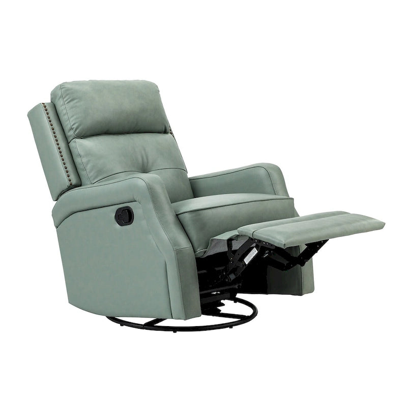 Fauteuil relax pivotant capitonné avec piètement en métal