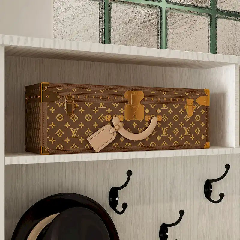Meuble d'entrée avec banc, étagère à chaussures et patères