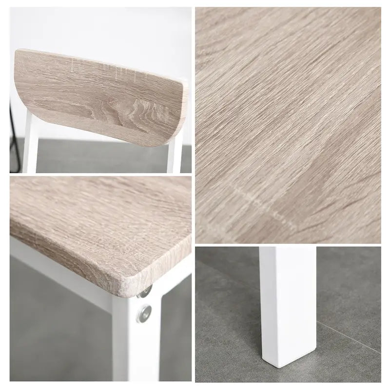 Table à manger moderne à abattants, design pliable pour petits espaces, blanche