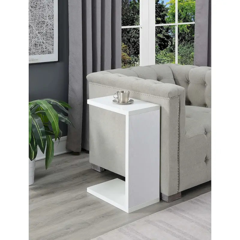 Table d'appoint en C, moderne, minimaliste