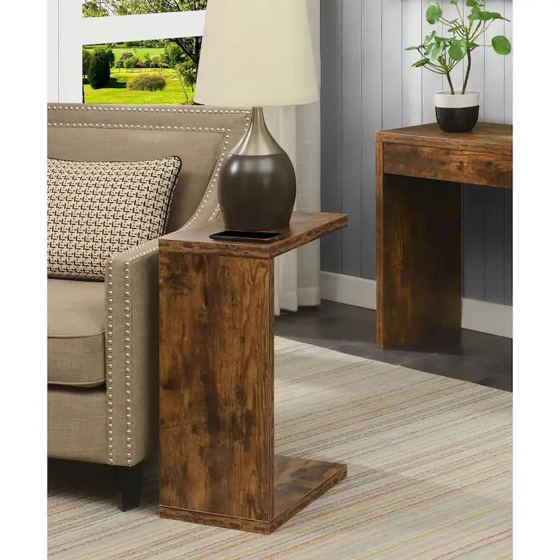 Table d'appoint en C, moderne, minimaliste