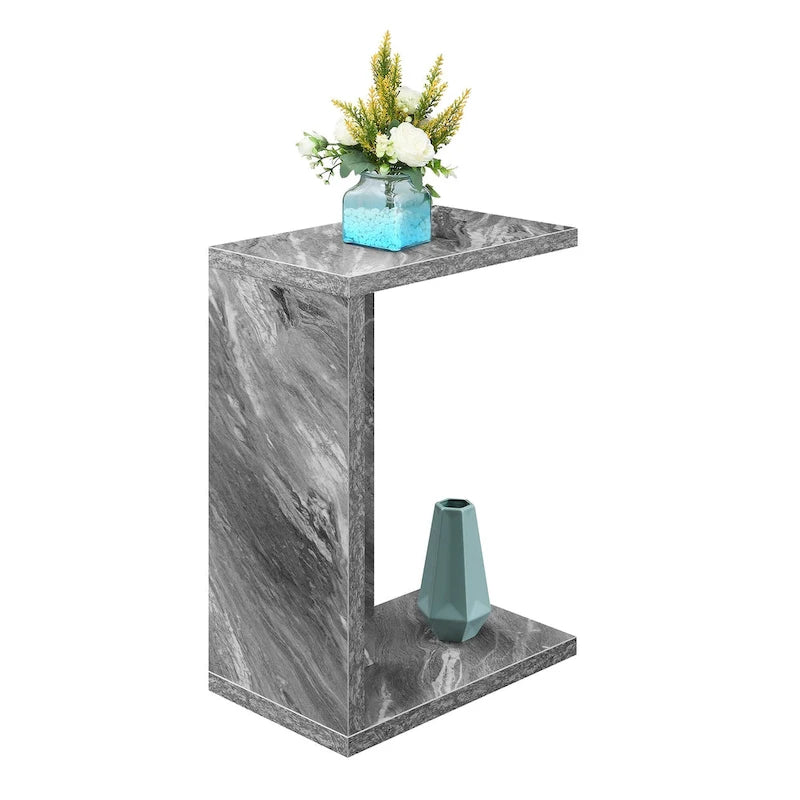 Table d'appoint en C, moderne, minimaliste