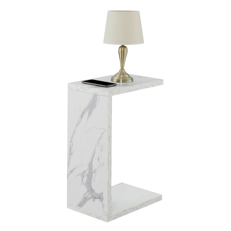 Table d'appoint en C, moderne, minimaliste