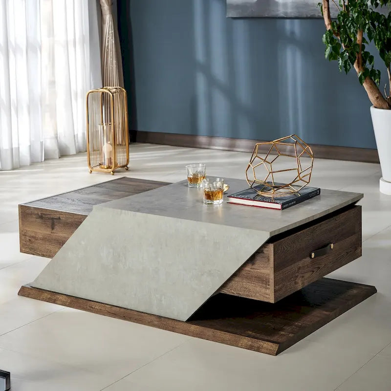 Soss Industrial 47-inch Lift-top Adjustable Coffee Table by Furniture of America
