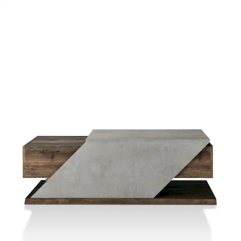 Table Basse Relevable et Ajustable Industrielle de 47 Pouces avec Tiroir de Rangement