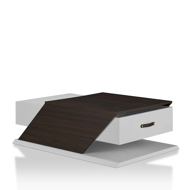 Table Basse Relevable et Ajustable Industrielle de 47 Pouces avec Tiroir de Rangement