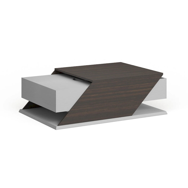 Table Basse Relevable et Ajustable Industrielle de 47 Pouces avec Tiroir de Rangement