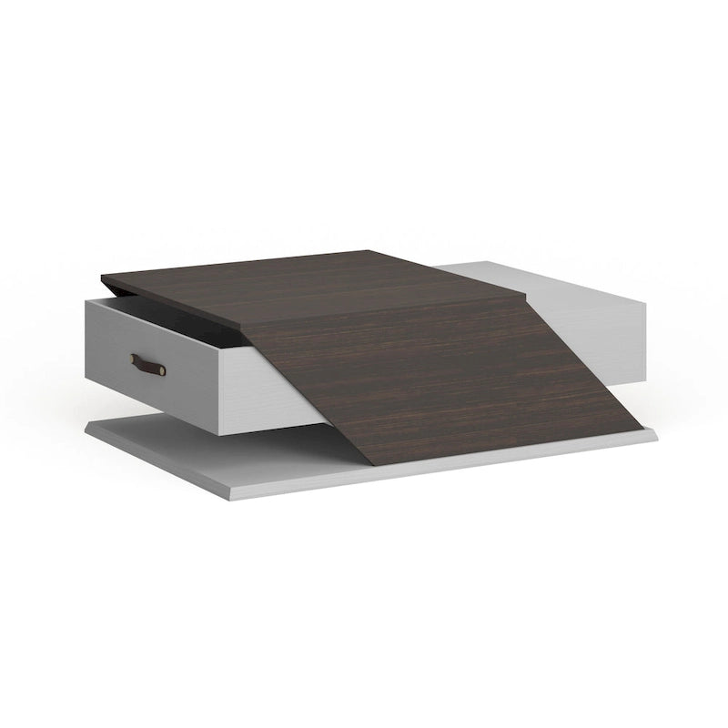 Table Basse Relevable et Ajustable Industrielle de 47 Pouces avec Tiroir de Rangement