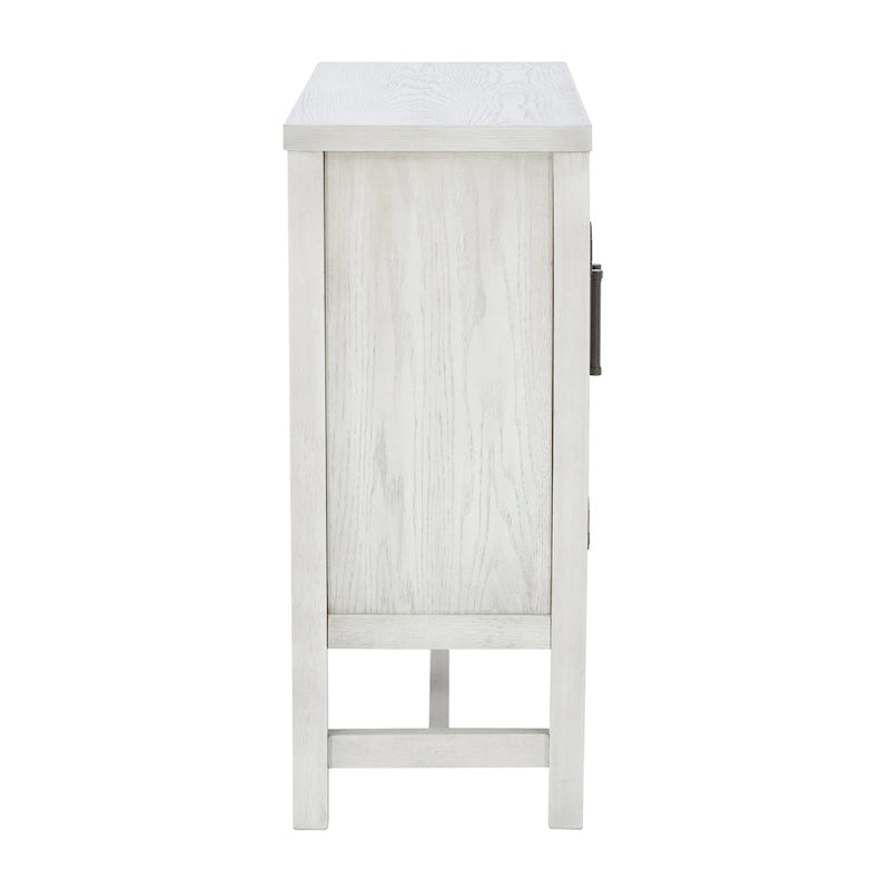 Meuble d'appoint 2 portes en bois avec étagères réglables