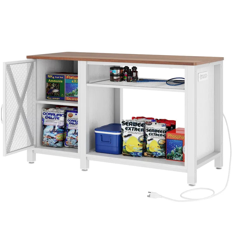Meuble d'aquarium de 200-280 litres avec prises électriques et meuble de rangement