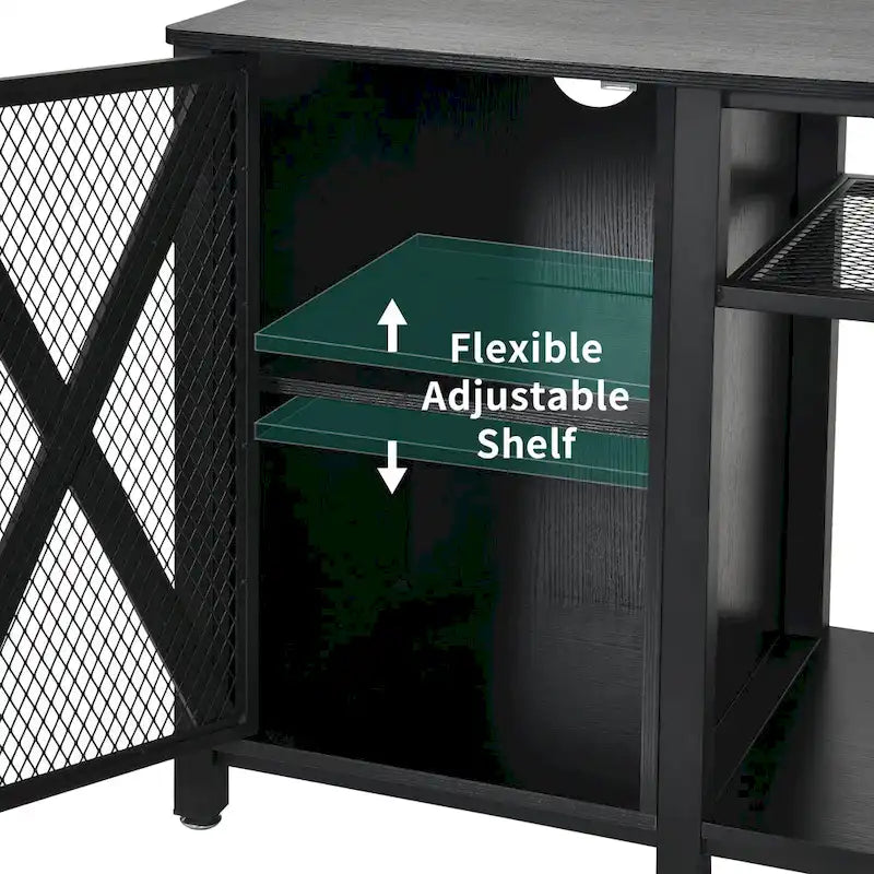Meuble d'aquarium de 200-280 litres avec prises électriques et meuble de rangement