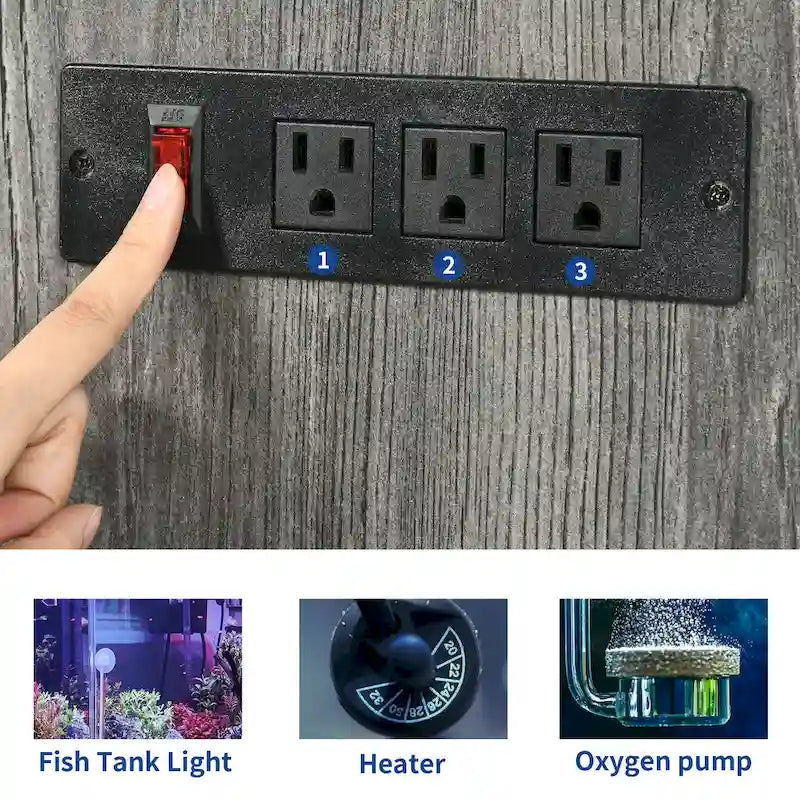 Meuble d'aquarium de 200-280 litres avec prises électriques et meuble de rangement