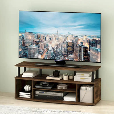 Grand meuble TV de divertissement pour téléviseurs jusqu'à 55 pouces