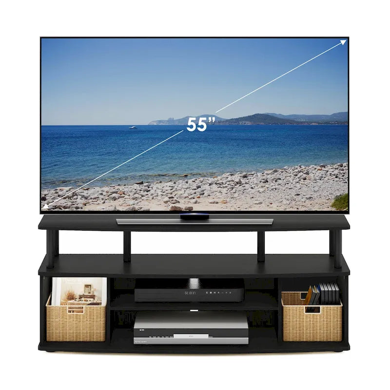Grand meuble TV de divertissement pour téléviseurs jusqu'à 55 pouces