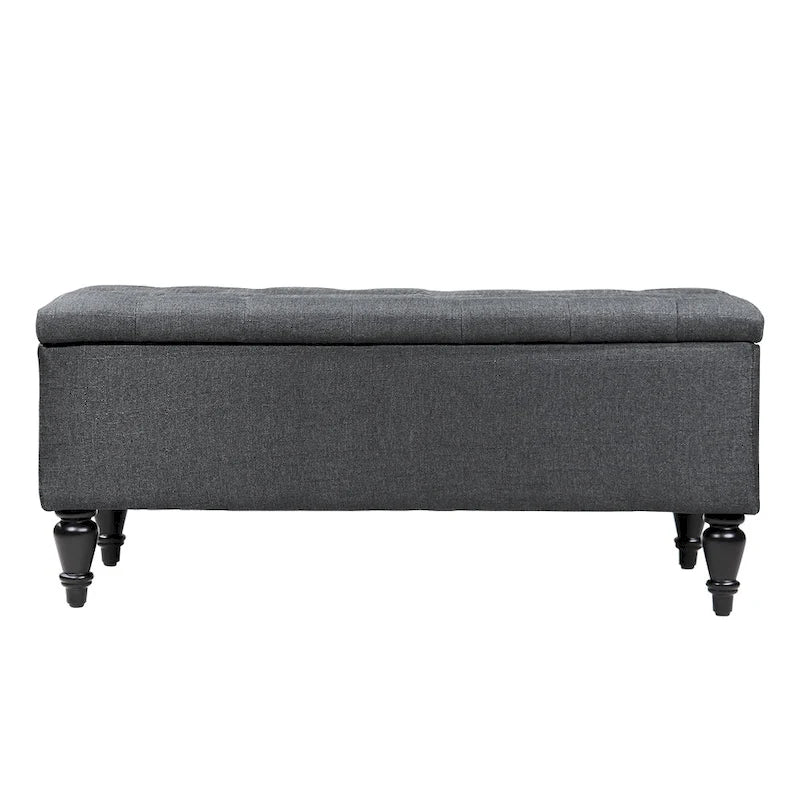 Banc de rangement capitonné de 38 po