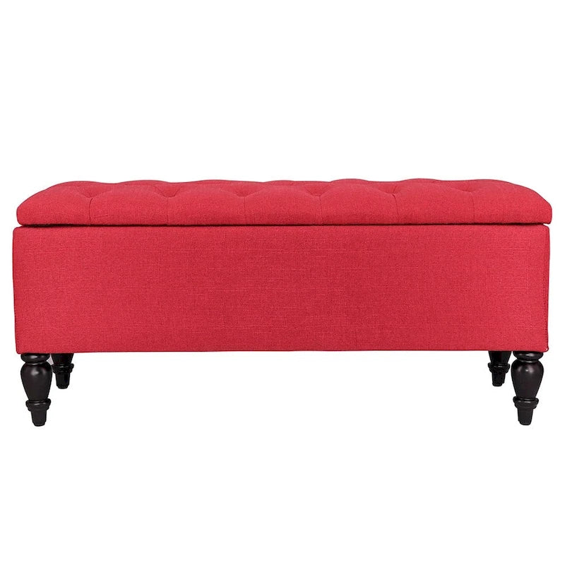 Banc de rangement capitonné de 38 po