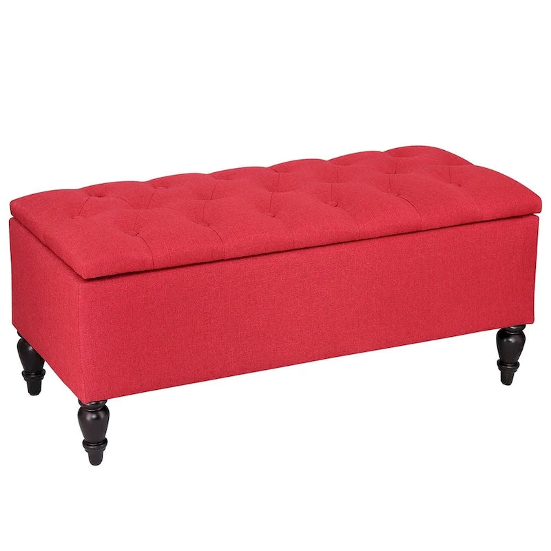 Banc de rangement capitonné de 38 po