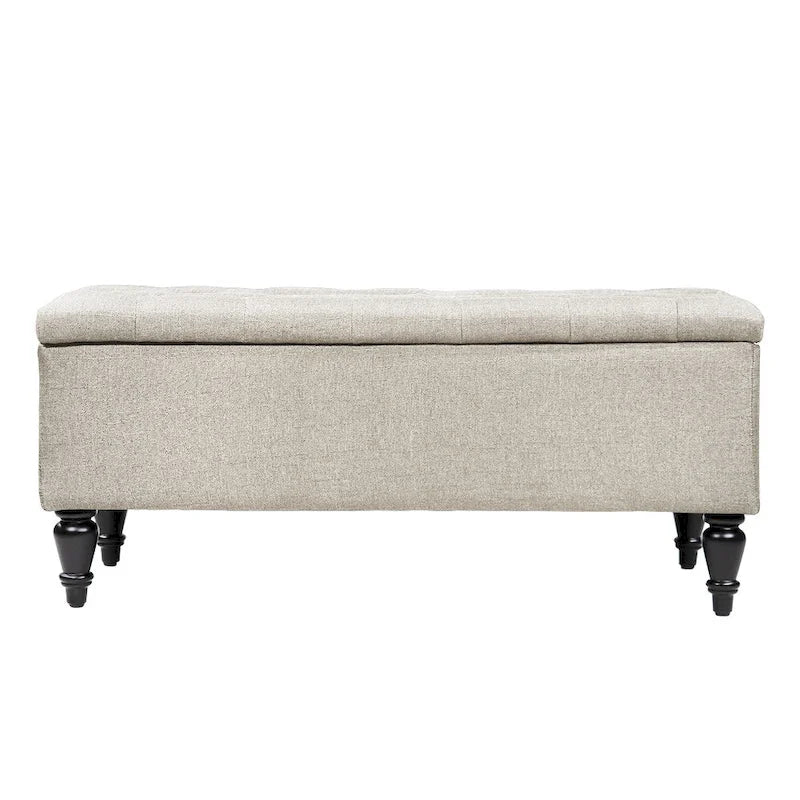 Banc de rangement capitonné de 38 po