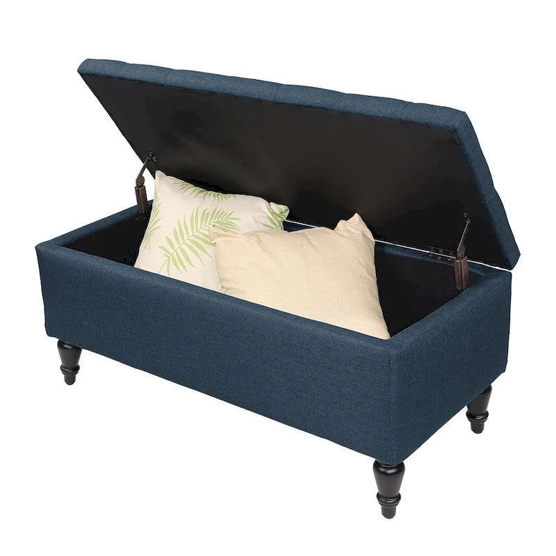 Banc de rangement capitonné de 38 po