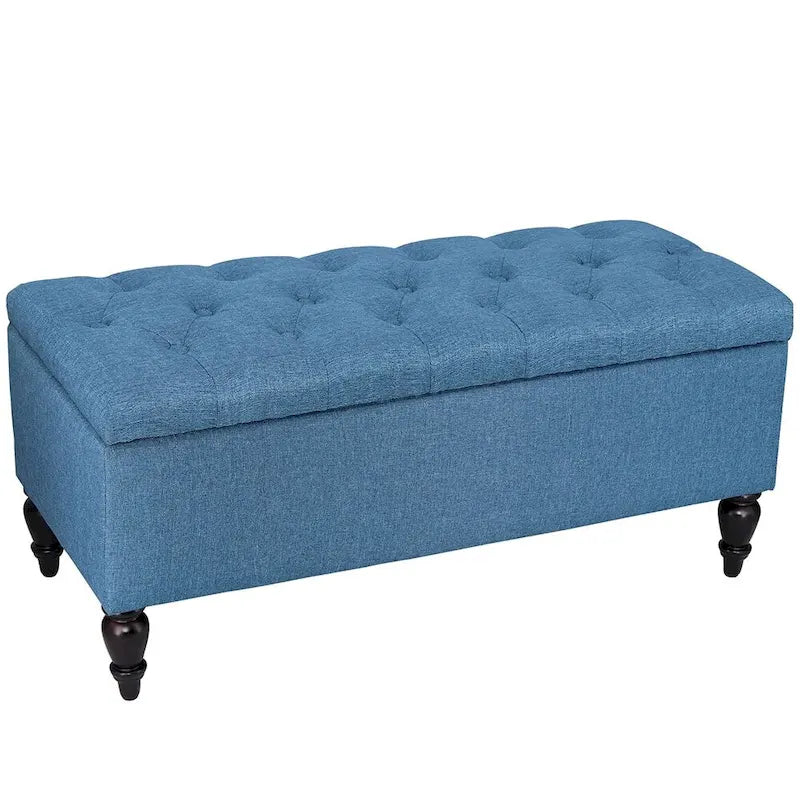 Banc de rangement capitonné de 38 po