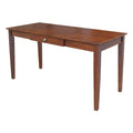 Bureau à tiroir en bois massif avec rangement, idéal pour un bureau à domicile moderne
