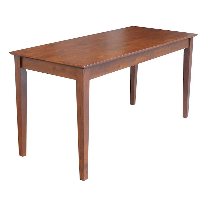 Bureau à tiroir en bois massif avec rangement, idéal pour un bureau à domicile moderne