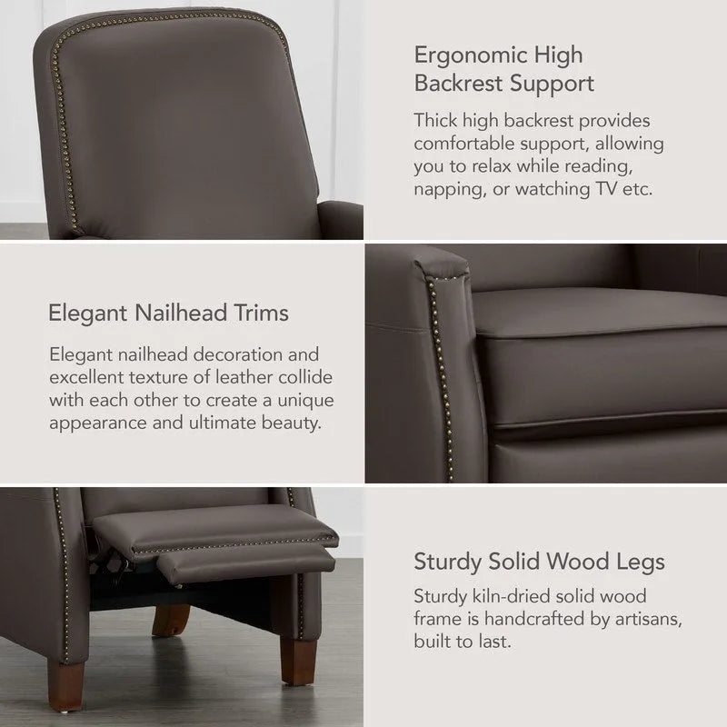 Fauteuil inclinable à pousser en similicuir pour adultes pour salon