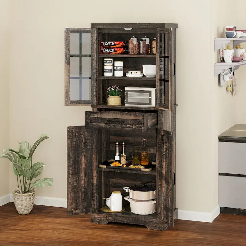 Armoires de rangement pour garde-manger de cuisine de ferme