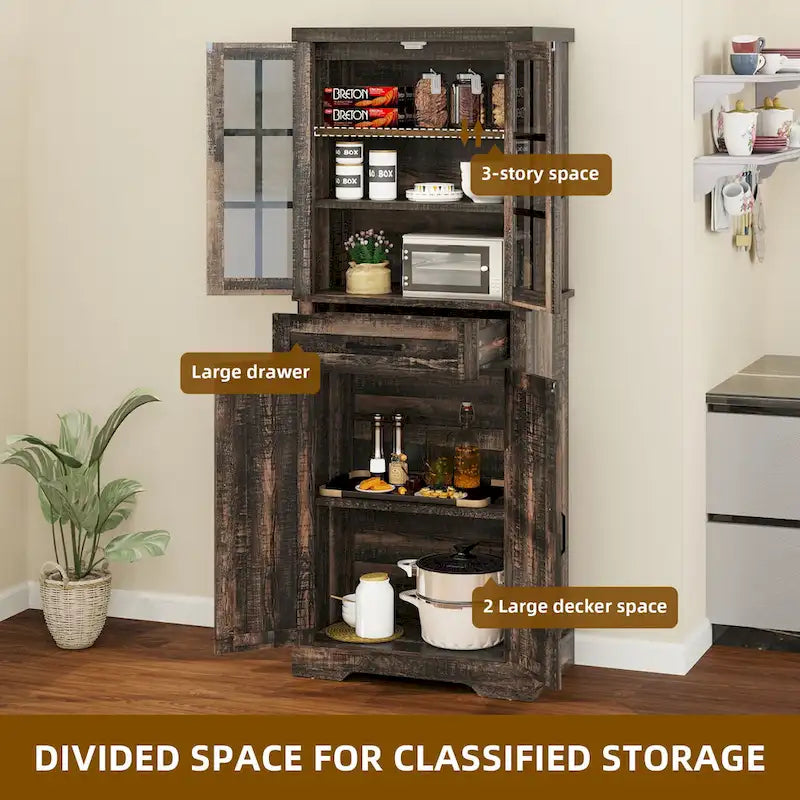Armoires de rangement pour garde-manger de cuisine de ferme