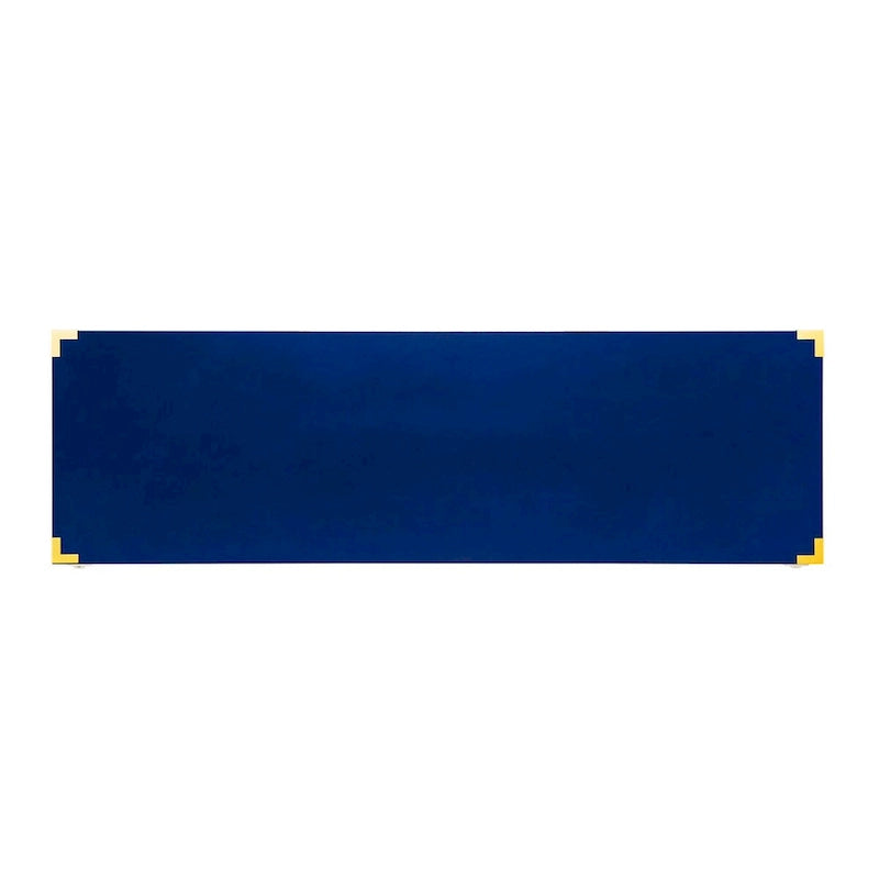 Meuble TV/console média bleu marine Mid-Century Modern avec rangements