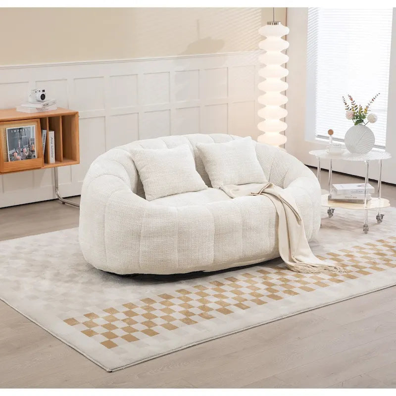Fauteuil Poire Rond XL avec Mousse à Mémoire de Forme