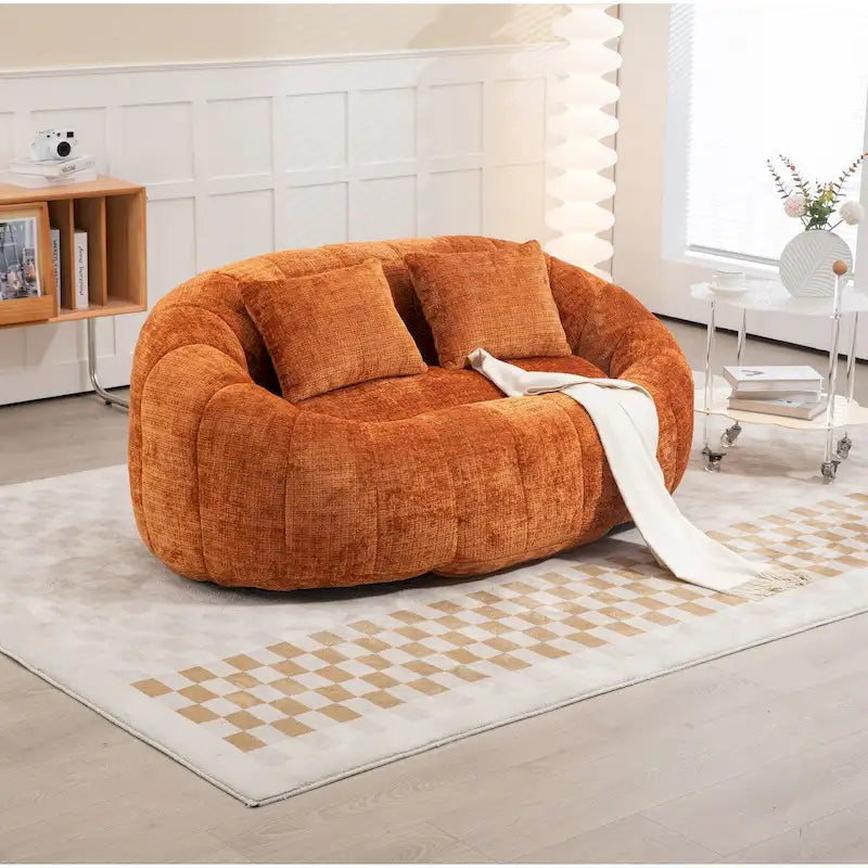 Fauteuil Poire Rond XL avec Mousse à Mémoire de Forme
