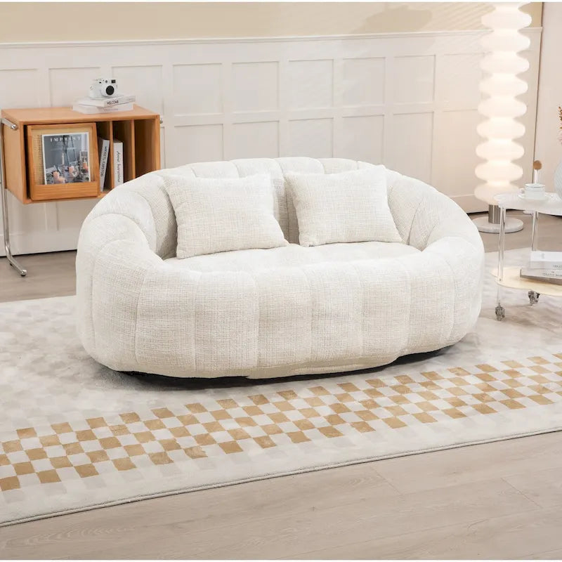 Fauteuil Poire Rond XL avec Mousse à Mémoire de Forme