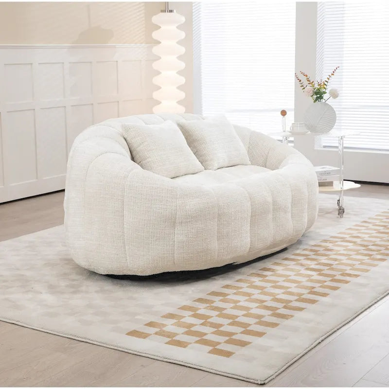 Fauteuil Poire Rond XL avec Mousse à Mémoire de Forme