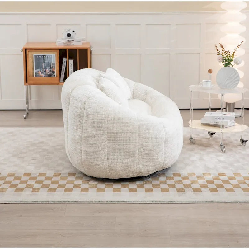 Fauteuil Poire Rond XL avec Mousse à Mémoire de Forme