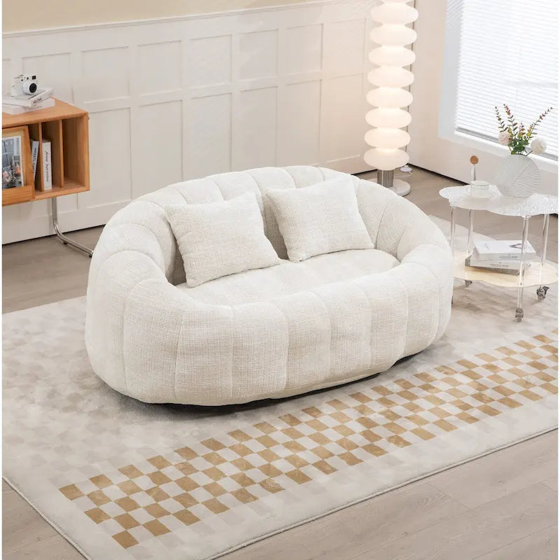 Fauteuil Poire Rond XL avec Mousse à Mémoire de Forme
