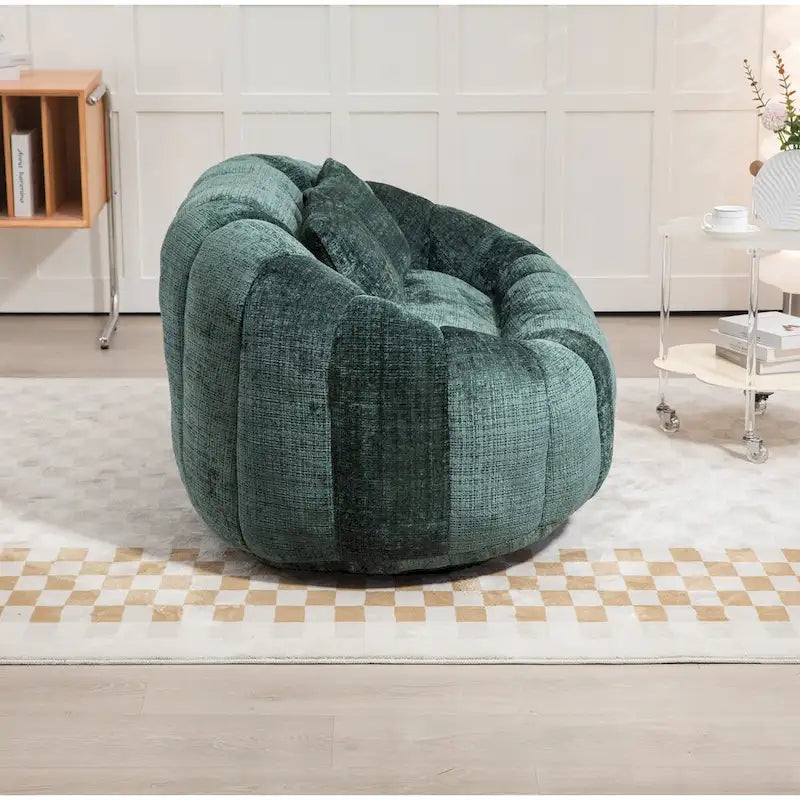 Fauteuil Poire Rond XL avec Mousse à Mémoire de Forme