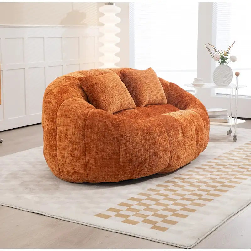 Fauteuil Poire Rond XL avec Mousse à Mémoire de Forme