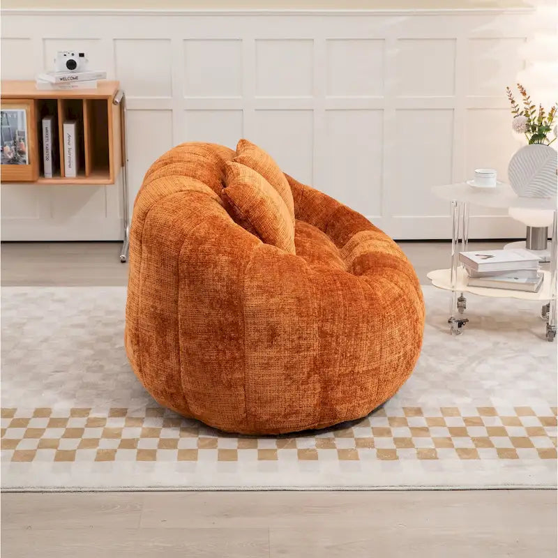 Fauteuil Poire Rond XL avec Mousse à Mémoire de Forme